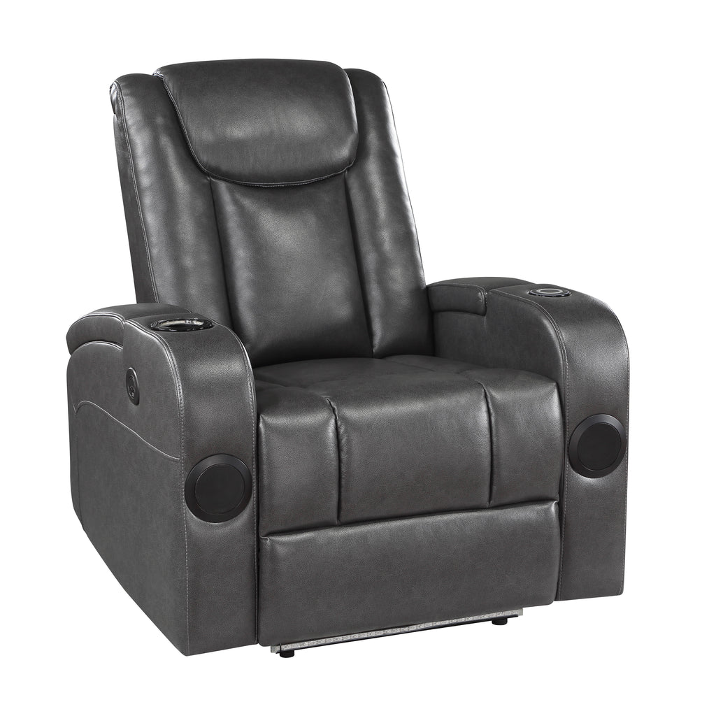 Faux Leather Power Reclining Chair
