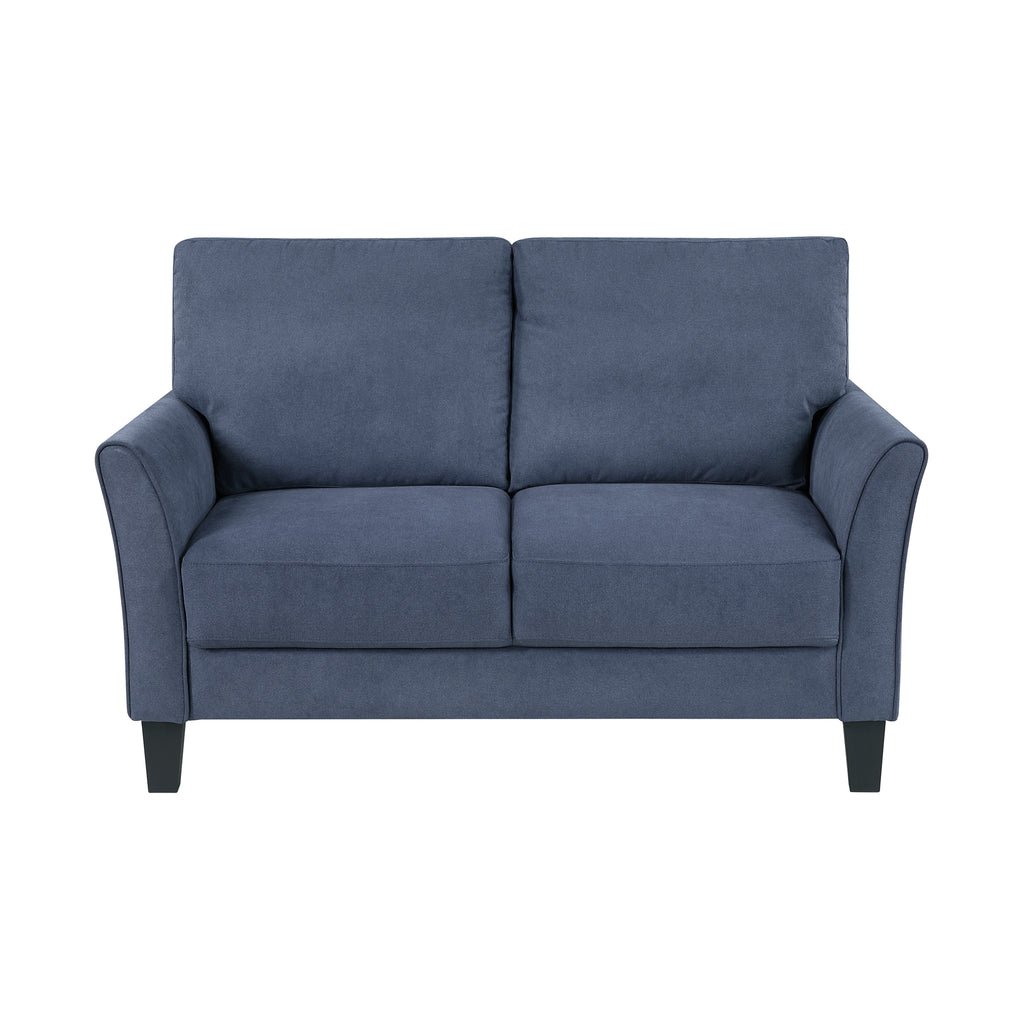 Textured Fabric Living Room Loveseat