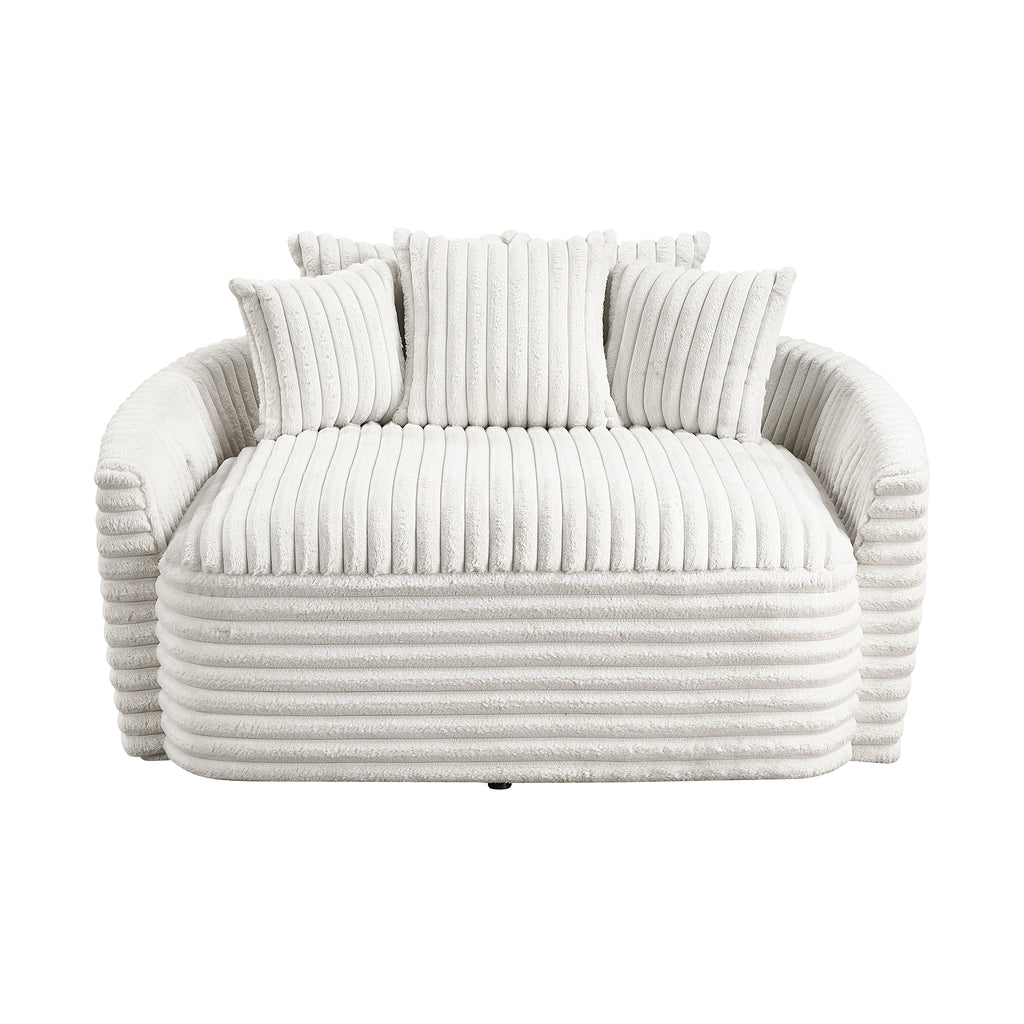 Corduroy Fabric Chaise Lounge