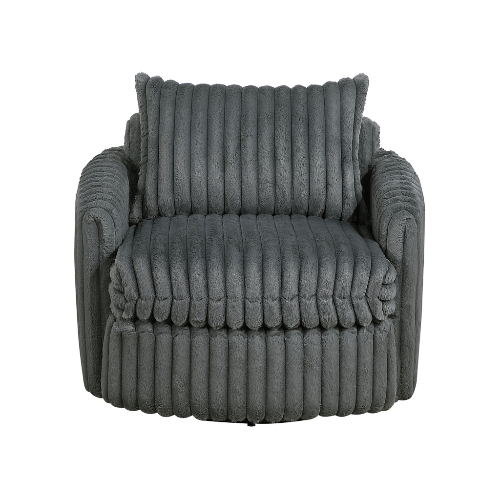 Corduroy Fabric Swivel Chair