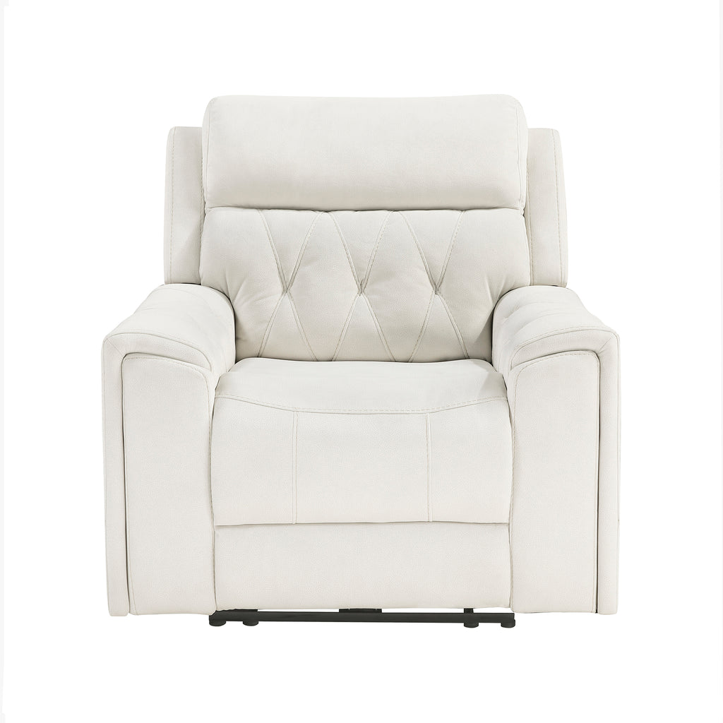 Polished Microfiber Power Reclining Chair