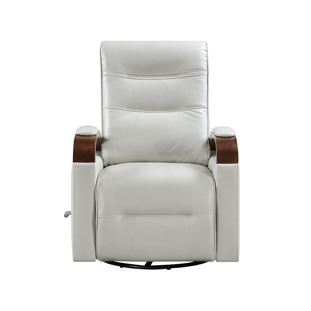 Faux Leather Manual Swivel Glider Reclining Chair
