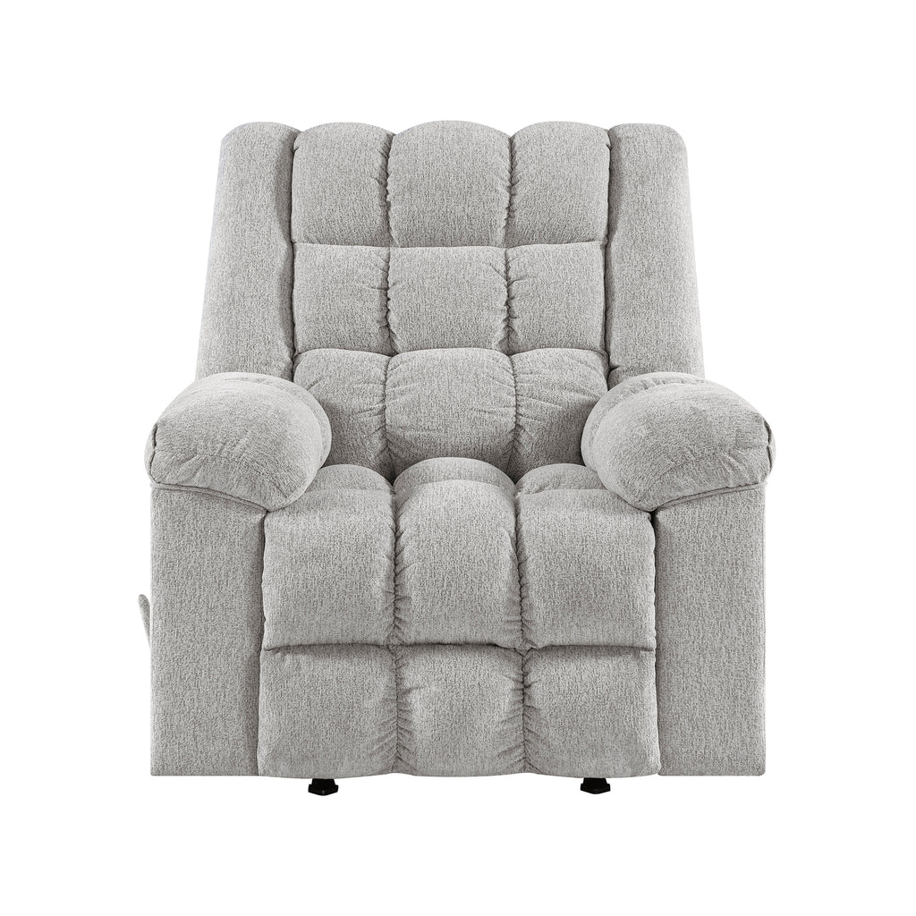 Chenille Fabric Manual Rocker Reclining Chair