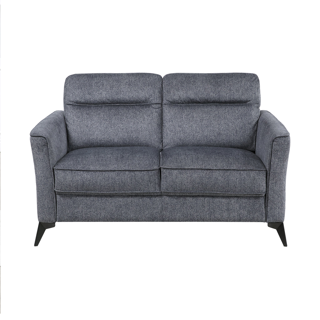 Textured Microfiber Loveseat
