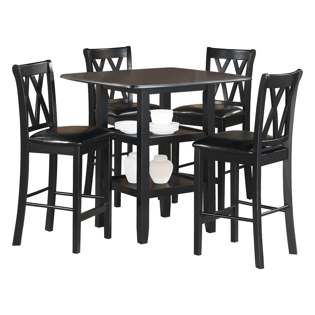 Aura 5-Piece Counter Height Dining Set