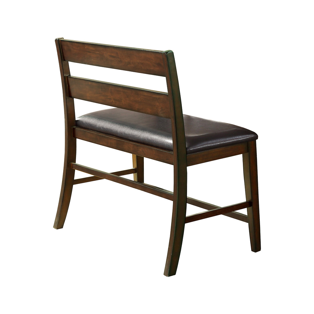 Sofiane Flannigan Counter Height Bench with Back