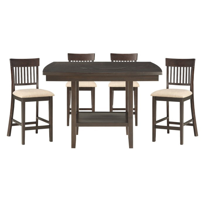 Rosalie 5-Piece Counter Height Dining Set