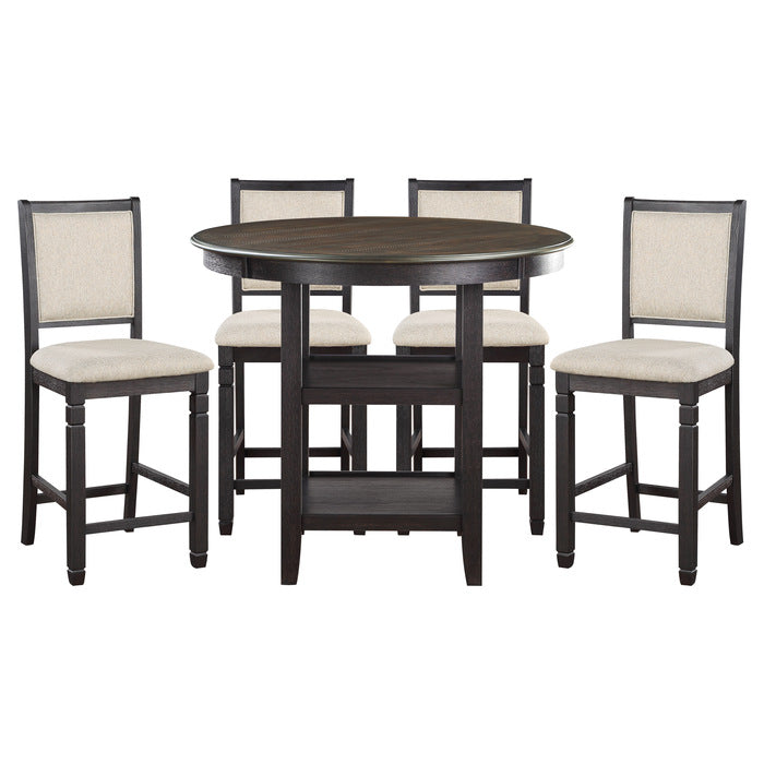 Massey 5-Piece Counter Height Dining Set