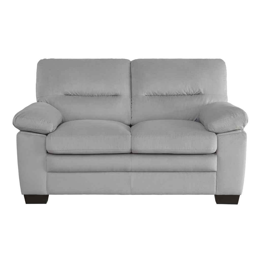 Linnea Textured Loveseat in Gray