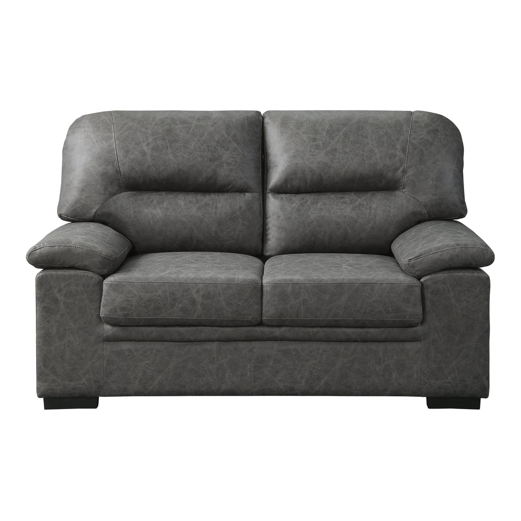 Soucy Dark gray 62" Love seat