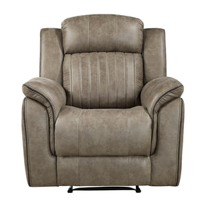Bisset Contemporary Recliner in Sandy Brown