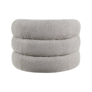 Boucle Fabric Swivel Chair
