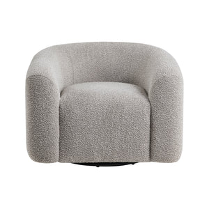 Boucle Fabric Swivel Chair