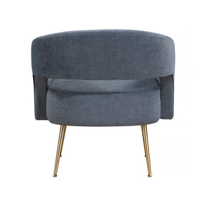 Velvet Fabric Accent Chair