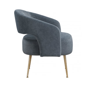 Velvet Fabric Accent Chair