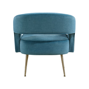Velvet Fabric Accent Chair
