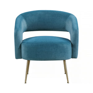 Velvet Fabric Accent Chair