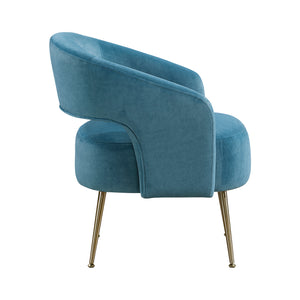 Velvet Fabric Accent Chair