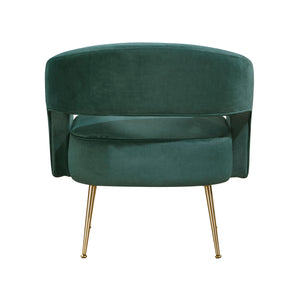 Velvet Fabric Accent Chair