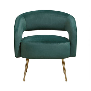 Velvet Fabric Accent Chair