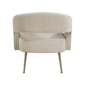 Velvet Fabric Accent Chair