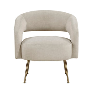Velvet Fabric Accent Chair