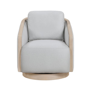 Textured Fabric Swivel Chair