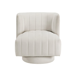 Textured Fabric Swivel Chair