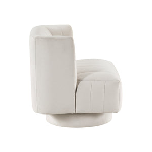 Textured Fabric Swivel Chair
