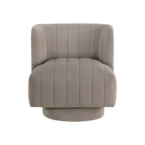 Textured Fabric Swivel Chair