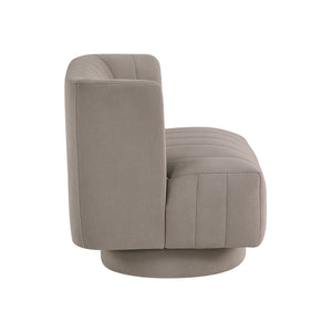 Textured Fabric Swivel Chair