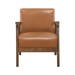 Faux Leather Accent Chair