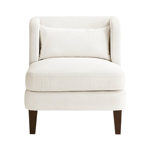 Corduroy Fabric Accent Chair