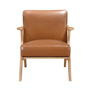 Faux Leather Accent Chair