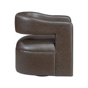 Faux Leather Swivel Chair