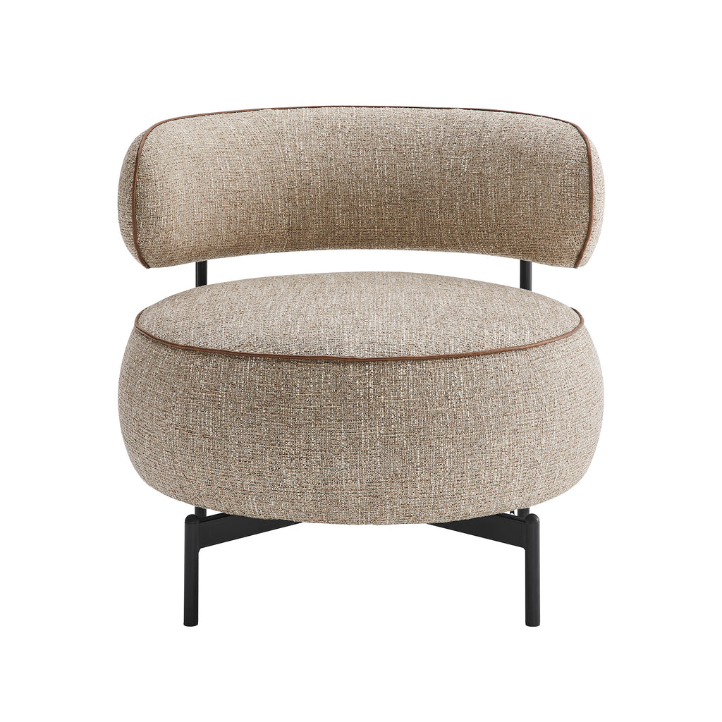 Chenille Fabric Swivel Chair