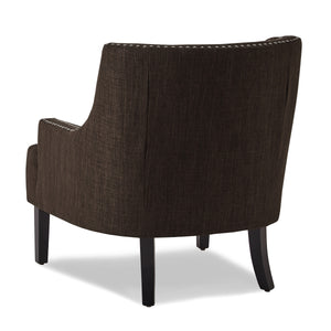 Chenille Fabric Accent Chair