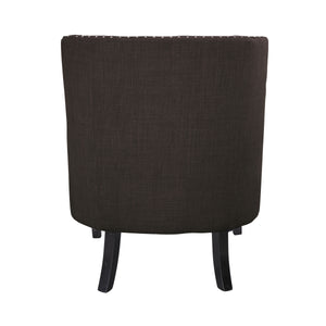 Chenille Fabric Accent Chair