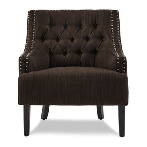 Chenille Fabric Accent Chair