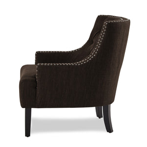 Chenille Fabric Accent Chair