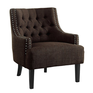 Chenille Fabric Accent Chair