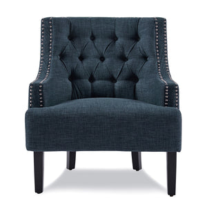 Chenille Fabric Accent Chair