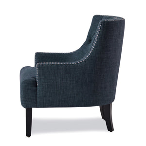 Chenille Fabric Accent Chair