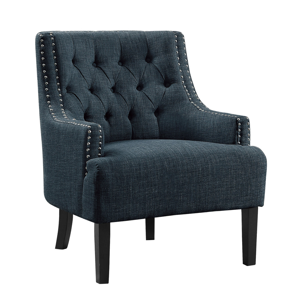 Chenille Fabric Accent Chair