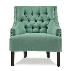 Chenille Fabric Accent Chair