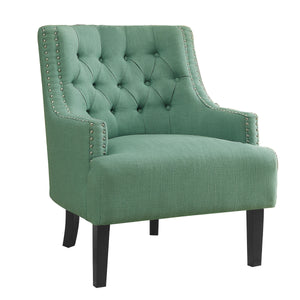 Chenille Fabric Accent Chair