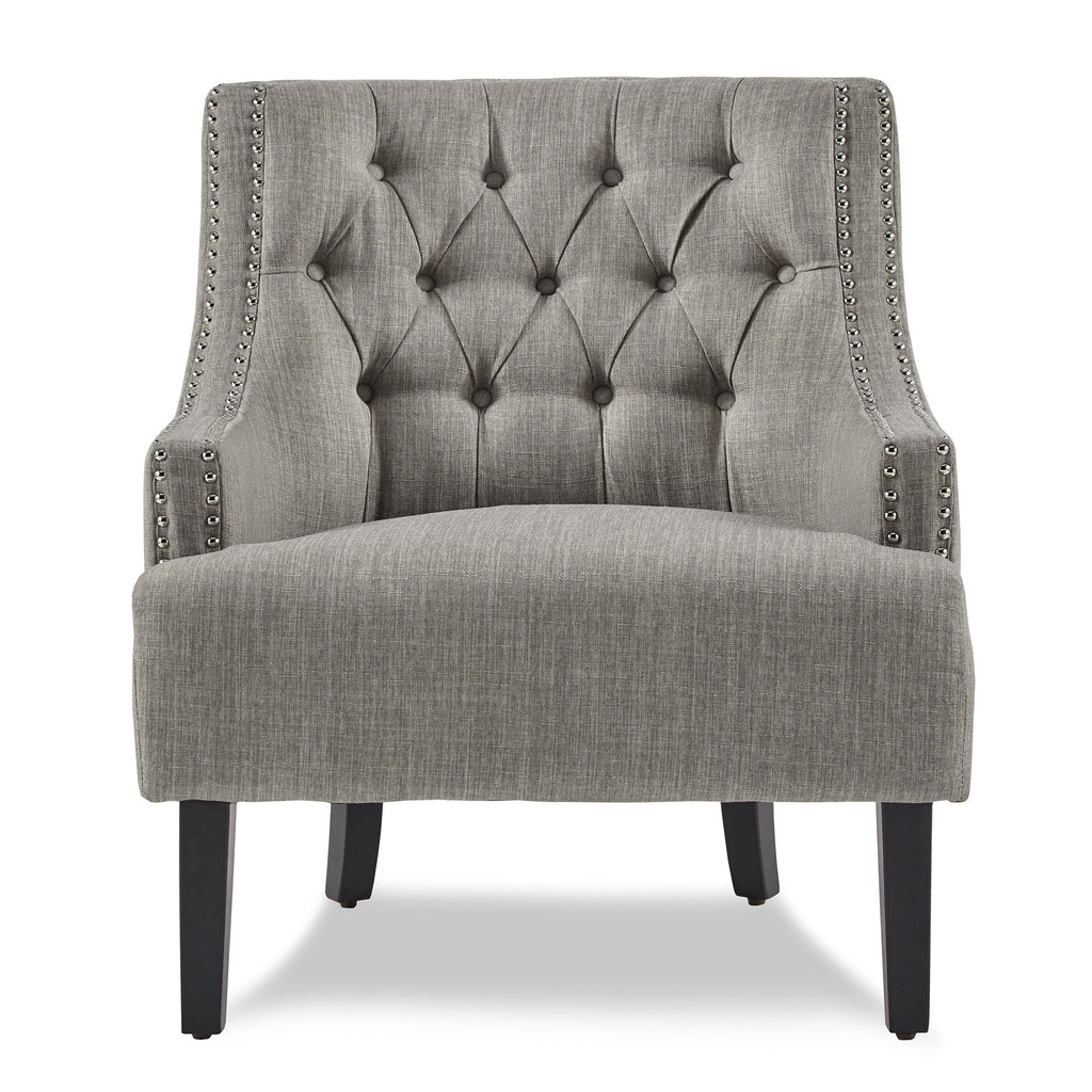 Chenille Fabric Accent Chair