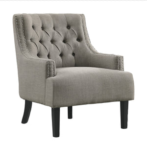 Chenille Fabric Accent Chair