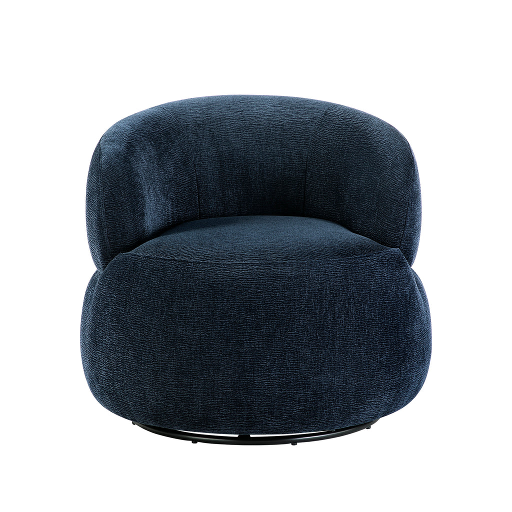 Chenille Fabric Swivel Chair
