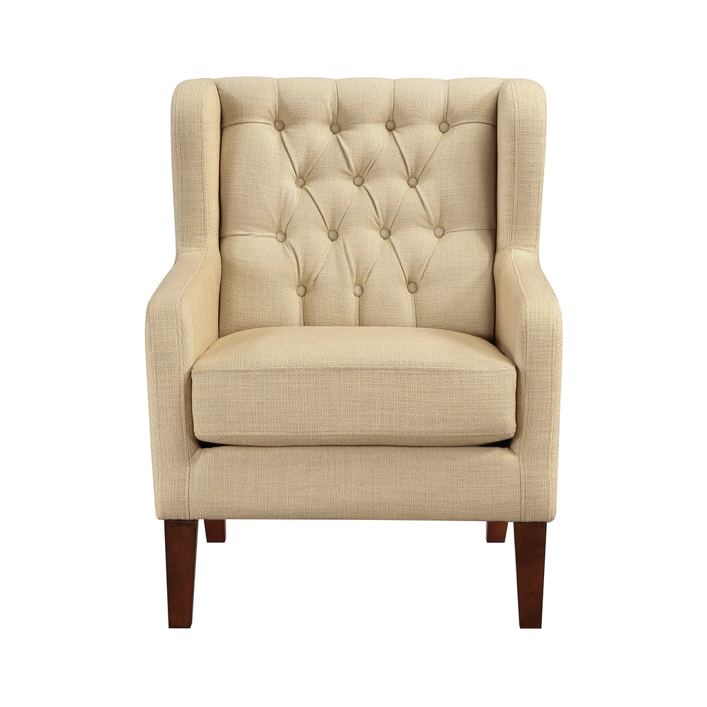 Textured Fabric Accent Chair